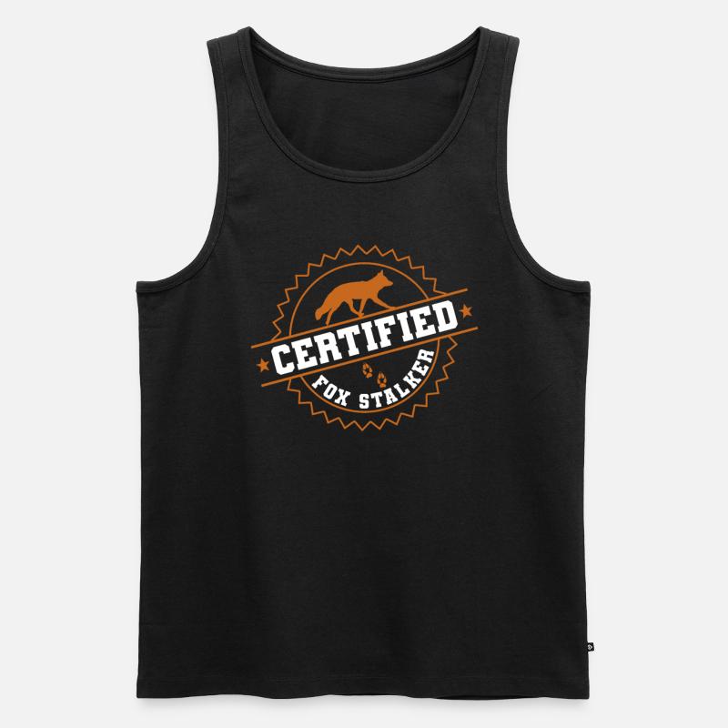 Fuchsjagd Geschenke - Männer Premium Bio Tank Top - Schwarz