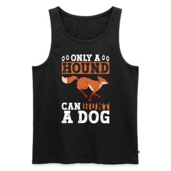 Fuchsjagd Geschenke Jagdhund - Männer Premium Bio Tank Top - Schwarz - Vorne - AI Model Male 178 light (178cm)