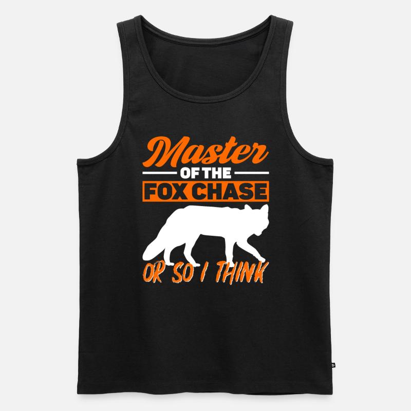 Fuchsjagd Geschenke - Männer Premium Bio Tank Top - Schwarz