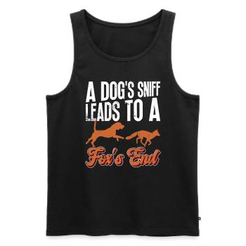 Fuchsjagd Geschenke Jagdhund - Männer Premium Bio Tank Top - Schwarz - Vorne - AI Model Male 178 light (178cm)