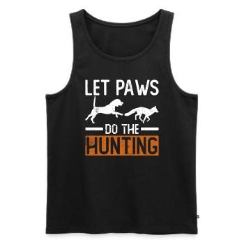 Fuchsjagd Geschenke Jagdhund - Männer Premium Bio Tank Top - Schwarz - Vorne - AI Model Male 178 light (178cm)