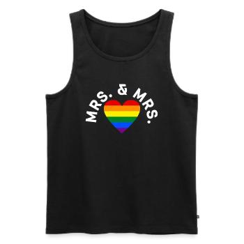 Gay Pride Wedding Lesbian Gay Marriage - Men's Premium Organic Tank Top - black - Front - Michal (187cm)