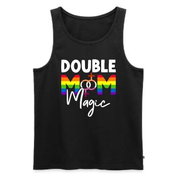 Gay Mom Lesbian Mothers Mothers Day - Men's Premium Organic Tank Top - black - Front - Michal (187cm)