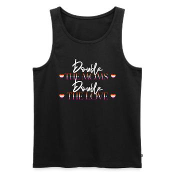 Gay Mom Lesbian Mothers Mothers Day - Men's Premium Organic Tank Top - black - Front - Michal (187cm)