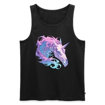 Licorne Halloween Licorne japonaise - Débardeur bio Premium Homme - noir - Devant - Michal (187cm)
