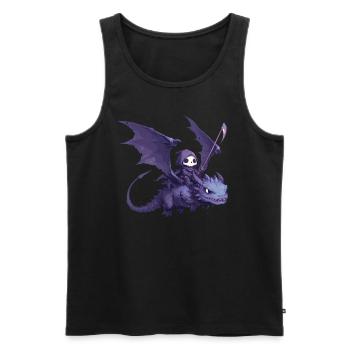 Dragon Halloween Dragon Kids - Men's Premium Organic Tank Top - black - Front - AI Model Male 178 light (178cm)