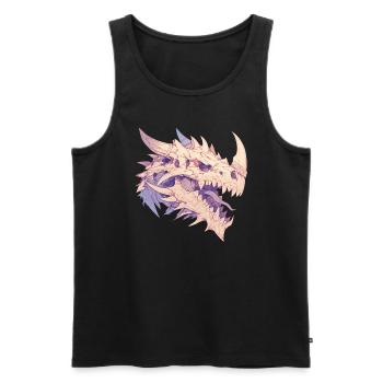 Dragon Halloween Dragon Kids - Men's Premium Organic Tank Top - black - Front - Michal (187cm)