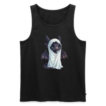 Dragon Ghost Halloween Cute Anime Kids - Men's Premium Organic Tank Top - black - Front - AI Model Male 178 light (178cm)