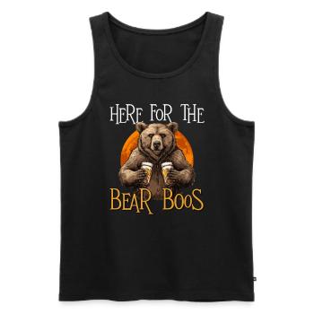 Grizzly Bear Beer Halloween Brown Bear - Men's Premium Organic Tank Top - black - Front - Michal (187cm)