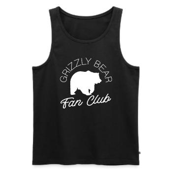 Grizzly Bear Brown Bear - Men's Premium Organic Tank Top - black - Front - Michal (187cm)
