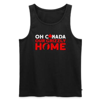 Grizzly Bear Canada Brown Bear Bear - Men's Premium Organic Tank Top - black - Front - Michal (187cm)