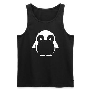 Pinguin Kawaii Pinguin Niedlich - Männer Premium Bio Tank Top - Schwarz - Vorne - AI Model Male 178 light (178cm)