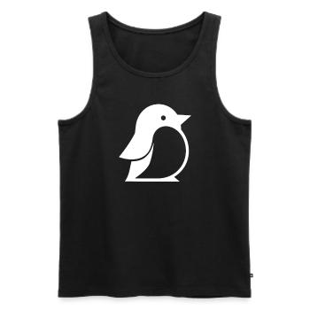 Penguin Kawaii Penguin Cute - Men's Premium Organic Tank Top - black - Front - AI Model Male 178 light (178cm)
