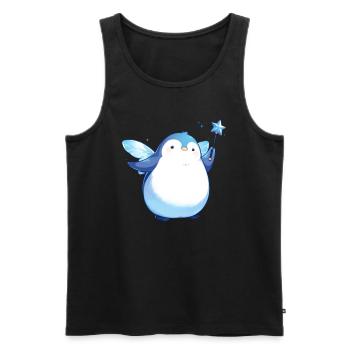Pingouin Fée Kawaii Pingouin Mignon - Débardeur bio Premium Homme - noir - Devant - Michal (187cm)