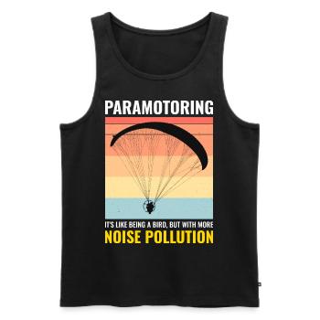 Motorschirmpilot Motorschirm Motorschirm - Männer Premium Bio Tank Top - Schwarz - Vorne - Michal (187cm)