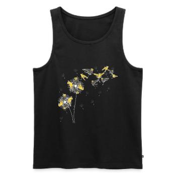 Parrot Bird Gift Dandelion Parakeet - Men's Premium Organic Tank Top - black - Front - Michal (187cm)