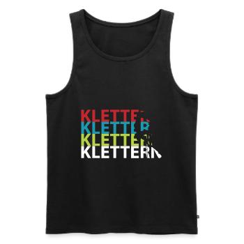 Klettern Kletterer - Männer Premium Bio Tank Top - Schwarz - Vorne - Michal (187cm)