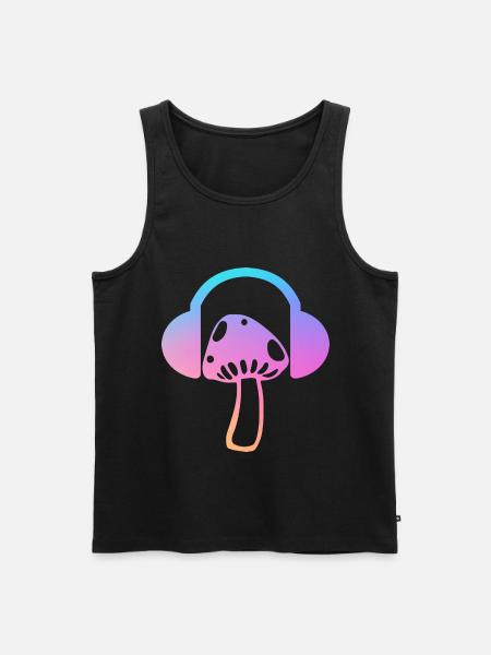 Psytrance Festival Gift - Men's Premium Organic Tank Top - black