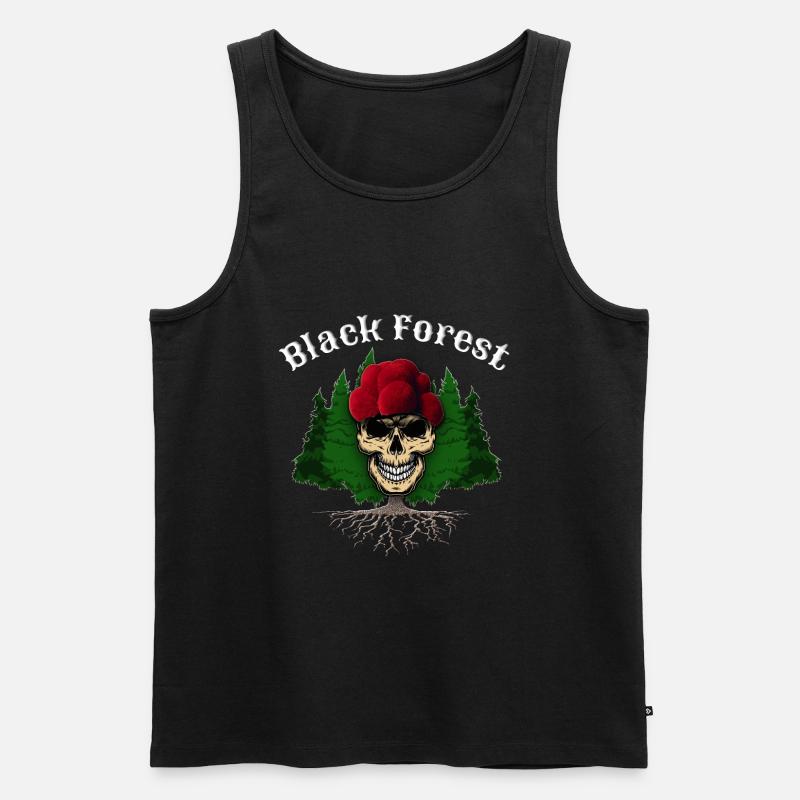 Black forest Tobera Style - Männer Premium Bio Tank Top - Schwarz