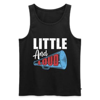 Klein und laut Cheerleader Geschenk Cheerleading - Männer Premium Bio Tank Top - Schwarz - Vorne - Michal (187cm)
