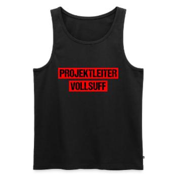 Projektleiter Vollsuff Suff Bier Saufen Party Fest - Männer Premium Bio Tank Top - Schwarz - Vorne - Michal (187cm)