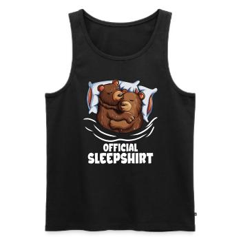 Official Sleepshirt Bärchen Paar Bärenmama Baby - Männer Premium Bio Tank Top - Schwarz - Vorne - Michal (187cm)