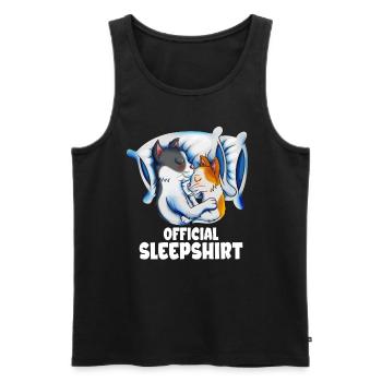 Katzen Katzenbaby Kuscheln Katzenbesitzer Kater - Männer Premium Bio Tank Top - Schwarz - Vorne - Michal (187cm)