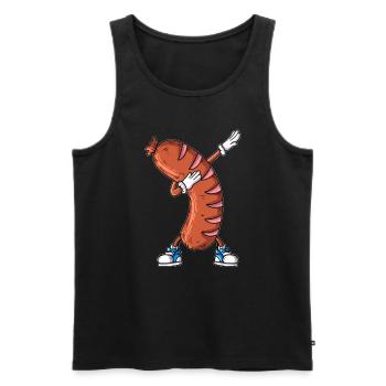 Angrillen Kohlegrill Wurst Roster macht Dabbibg - Männer Premium Bio Tank Top - Schwarz - Vorne - AI Model Male 178 light (178cm)