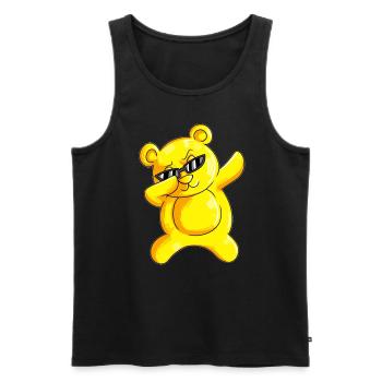 Dabbing Bears Outfit Bear Dab Dancing Chemise de nuit - Débardeur bio Premium Homme - noir - Devant - Michal (187cm)