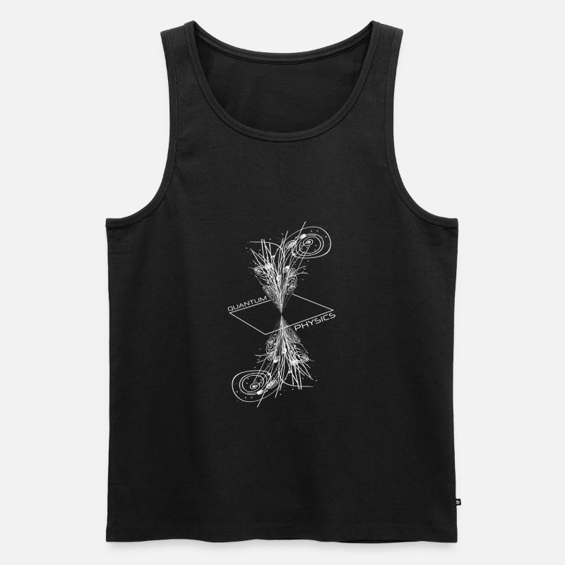 quantum physics - Men's Premium Organic Tank Top - black