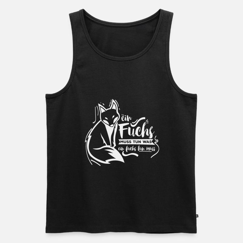 Fuchs - Männer Premium Bio Tank Top - Schwarz