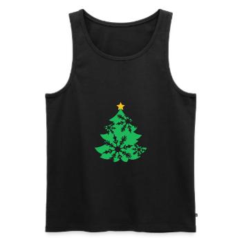 Christmas tree - Christmas tree - Men's Premium Organic Tank Top - black - Front - AI Model Male 178 light (178cm)