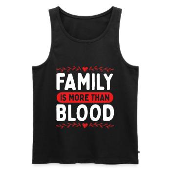 Adoption Fee Family is made of Blood Parents - Men's Premium Organic Tank Top - black - Front - Michal (187cm)