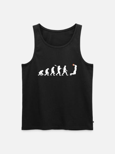 Évolution du basketball - Débardeur bio Premium Homme - noir
