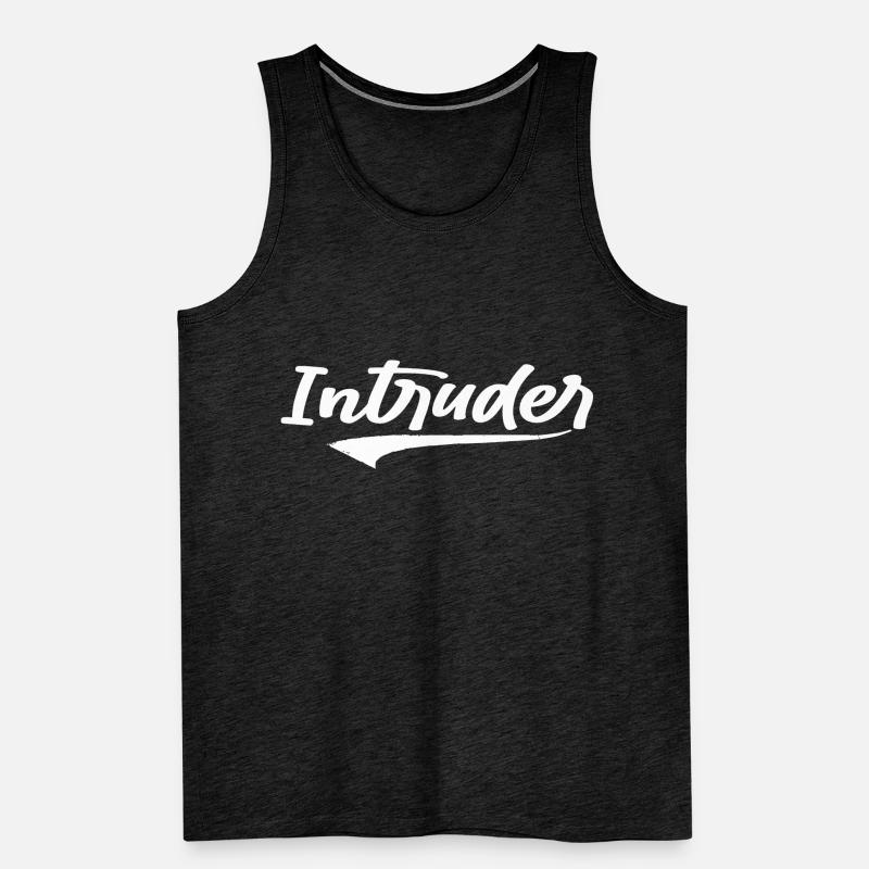 intruder hacker eindringling clan sticker computer Männer Premium Bio Tank Top