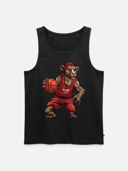 Rats Basketball Player - Men's Premium Organic Tank Top - black