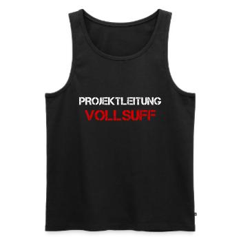 Projektleitung Vollsuff Bier Saufen Partnerlook - Männer Premium Bio Tank Top - Schwarz - Vorne - Michal (187cm)