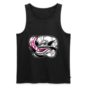 Kuh Muster Bauernhof Tier Geschenk Lustiges Kuh - Männer Premium Bio Tank Top - Schwarz - Vorne - AI Model Male 178 light (178cm)