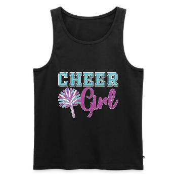 Sport Cheerleader Mädchen Geschenk Cheerleading - Männer Premium Bio Tank Top - Schwarz - Vorne - Michal (187cm)