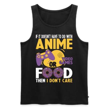Wenn dies bei dem animierten Videospiel nicht der Fall ist, tun Sie - Männer Premium Bio Tank Top - Schwarz - Vorne - AI Model Male 178 light (178cm)
