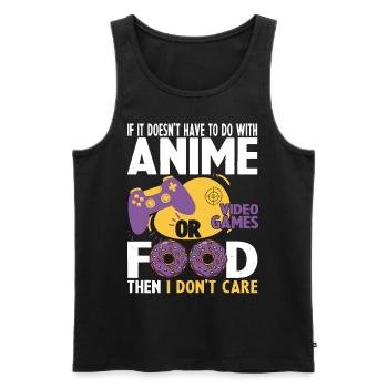 Wenn dies bei dem animierten Videospiel nicht der Fall ist, tun Sie - Männer Premium Bio Tank Top - Schwarz - Vorne - AI Model Male 178 light (178cm)