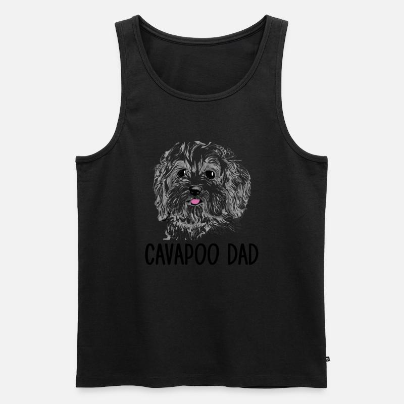 cavapoo dad, cavapoo - Männer Premium Bio Tank Top - undefined