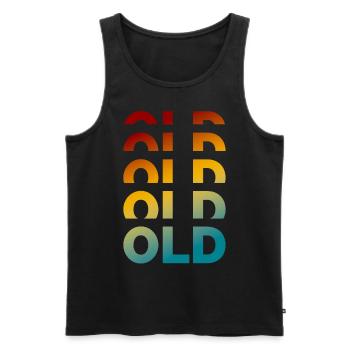 Vintage-Humor der alten Schule, den Großeltern lieben - Männer Premium Bio Tank Top - Schwarz - Vorne - AI Model Male 178 light (178cm)
