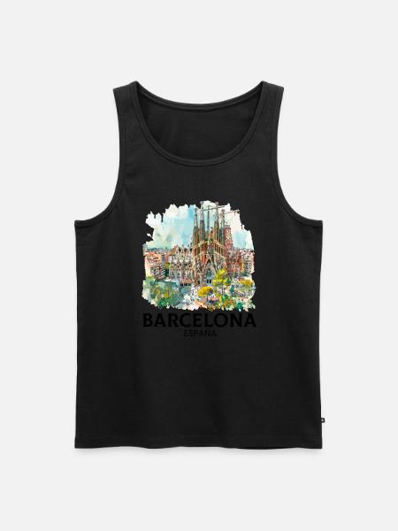 barcelona spain espana - Männer Premium Bio Tank Top - 