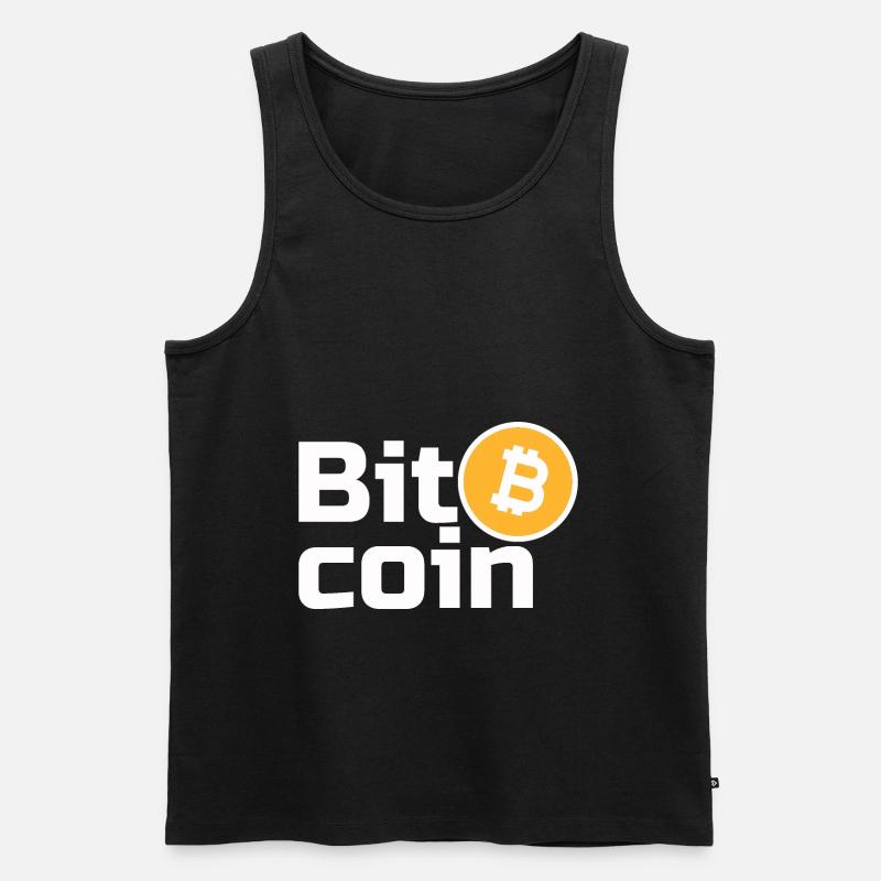 Bitcoin - Männer Premium Bio Tank Top - Schwarz