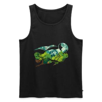 Nature Mountain Fishing Animal Fishing Gift Fish - Men's Premium Organic Tank Top - black - Front - Michal (187cm)