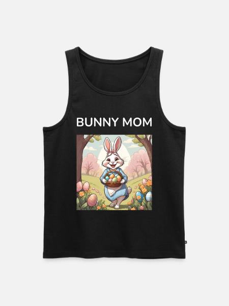 Mom Bunny Easter Bunny Gift - Men's Premium Organic Tank Top - black