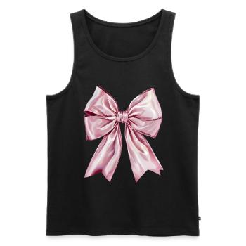 Schleife Band Seide Geschenk - Männer Premium Bio Tank Top - Schwarz - Vorne - AI Model Male 178 light (178cm)