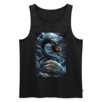 Basilisk Mythology Myth Gift - Men's Premium Organic Tank Top - black - Front - AI Model Male 178 light (178cm)