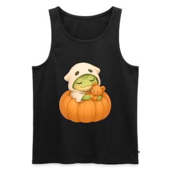 Halloween Frog Costume Gift - Men's Premium Organic Tank Top - black - Front - AI Model Male 178 light (178cm)